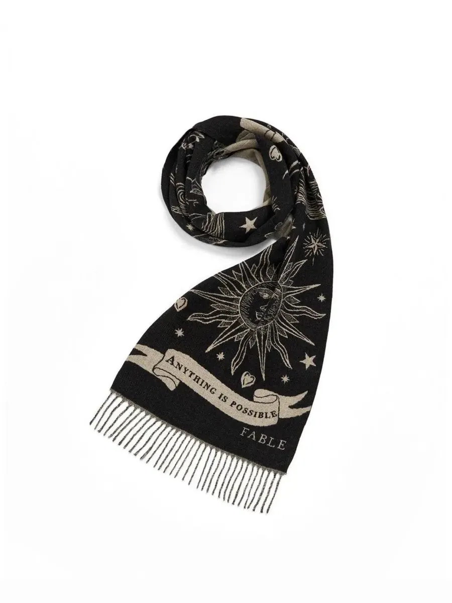 Шарф с жаккардовым узором Freya Celestial Jacquard Fable England