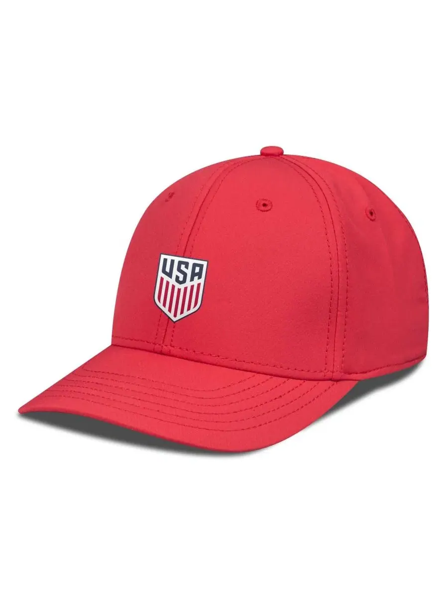 Кепка с вышивкой USMNT Rise Patch Flex Hat LevelWear — красный