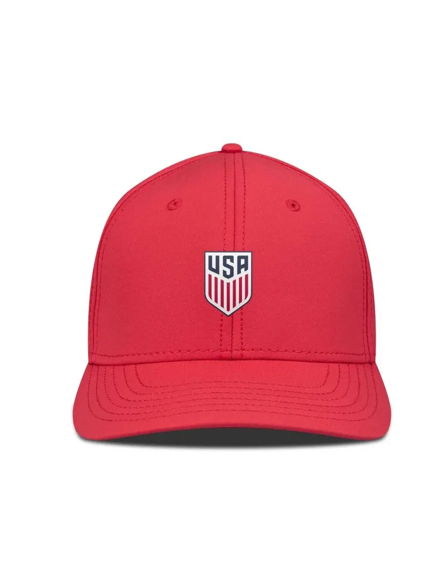 Кепка с вышивкой USMNT Rise Patch Flex Hat LevelWear — изображение 2 из 4, красный