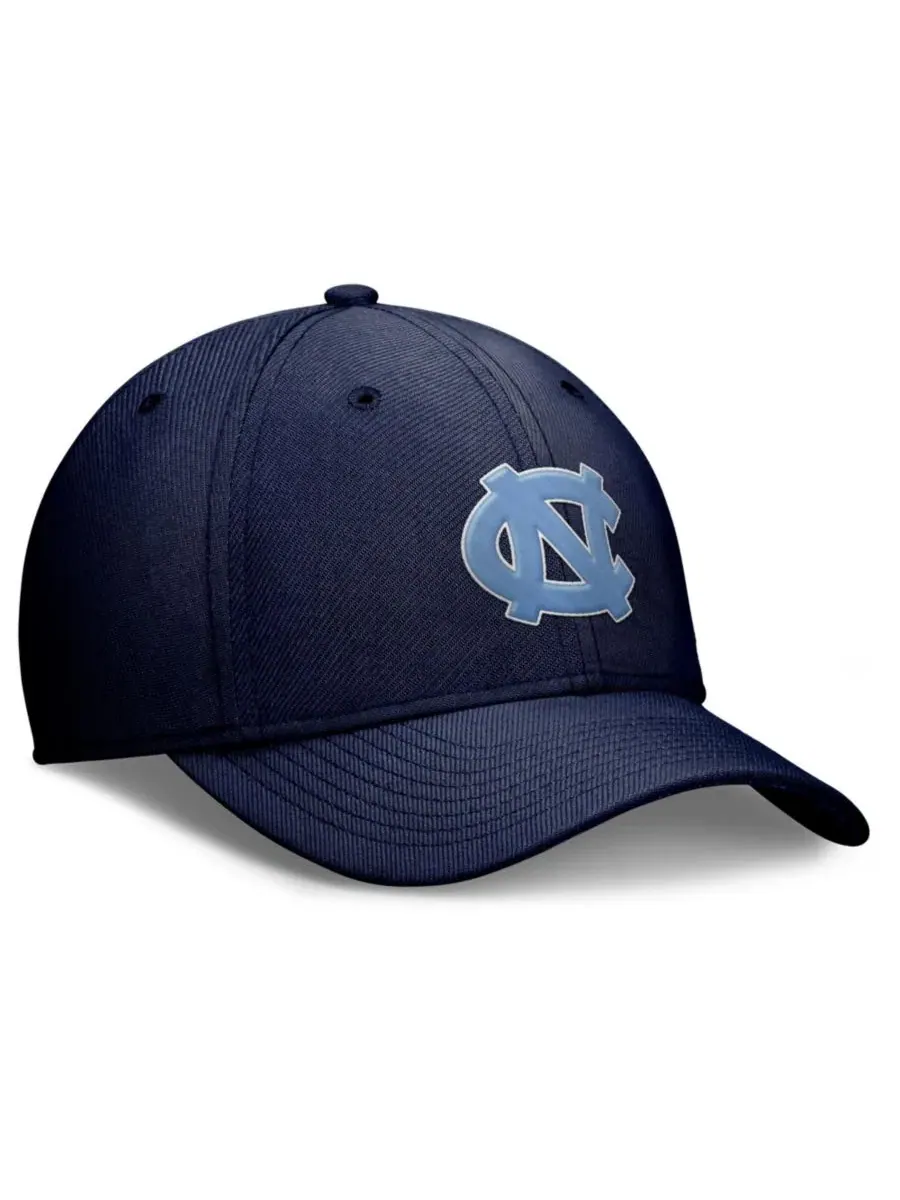 Кепка-флекс Дри-ФИТ с вышивкой North Carolina Tar Heels Rise Swoosh Jordan — изображение 3 из 4, темно-синий