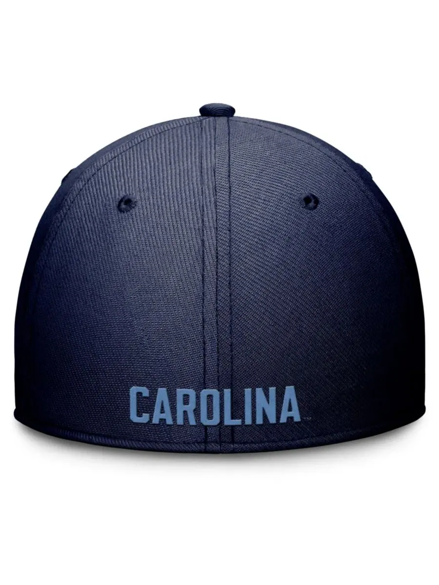 Кепка-флекс Дри-ФИТ с вышивкой North Carolina Tar Heels Rise Swoosh Jordan — изображение 4 из 4, темно-синий