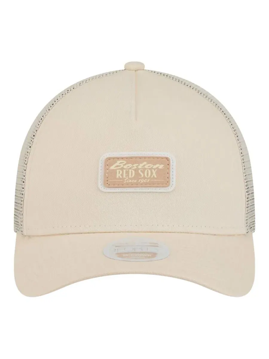 Кепка-тракер New Era Boston Red Sox Tonal Patch 9FORTY M-Crown A-Frame — изображение 4 из 4, светлый бежевый