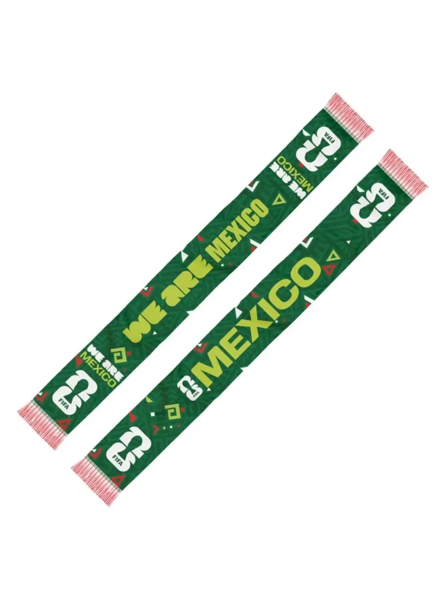 Шарф с принтом Mexico FIFA World Cup 2026 Federation Global Scarves — изображение 2 из 2, зеленый светлый зеленый