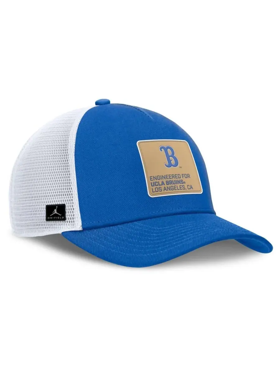 Jordan Мужская сине-белая регулируемая бейсболка UCLA Bruins 2025 On-Field Rise Engineered Trucker — изображение 3 из 4