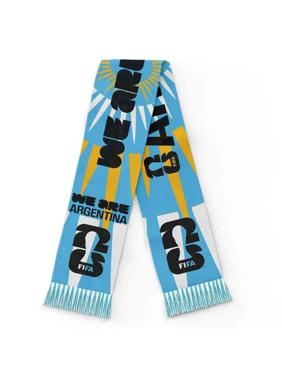 Шарф болельщика Argentina FIFA World Cup 2026 Federation Scarf Global Scarves — белый
