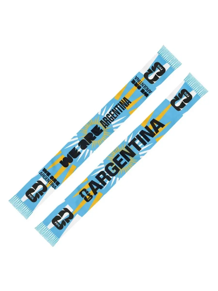 Шарф болельщика Argentina FIFA World Cup 2026 Federation Scarf Global Scarves — изображение 2 из 2, светлый синий белый
