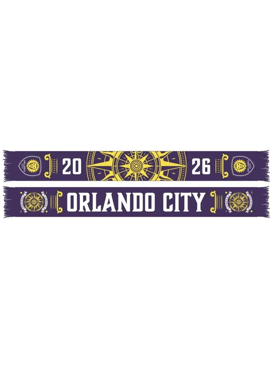 Шарф с бахромой Orlando City SC Jersey Hook Ruffneck Scarves — желтый