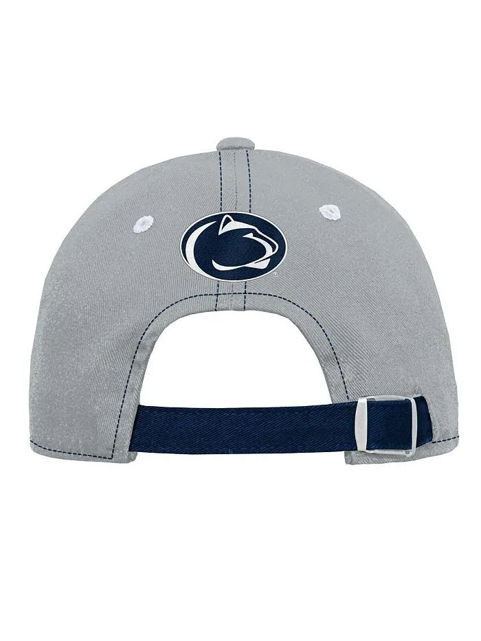 Серая регулируемая шапка с напуском для юношей и девочек Penn State Nittany Lions Old School — изображение 4 из 4, серый