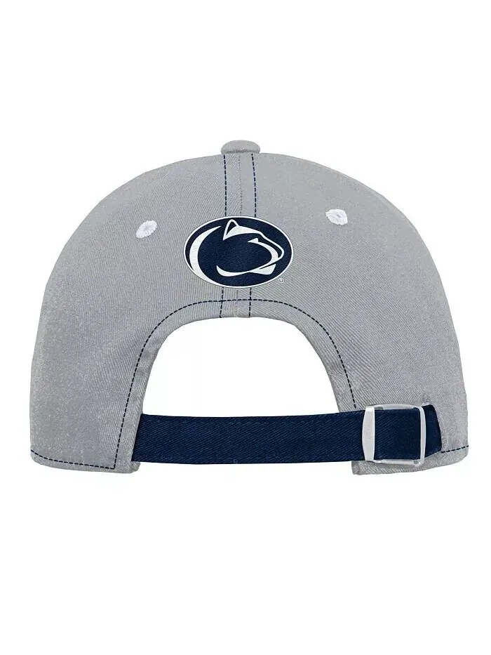 Серая регулируемая шляпа с напуском для юношей и девочек Penn State Nittany Lions Old School — изображение 4 из 4