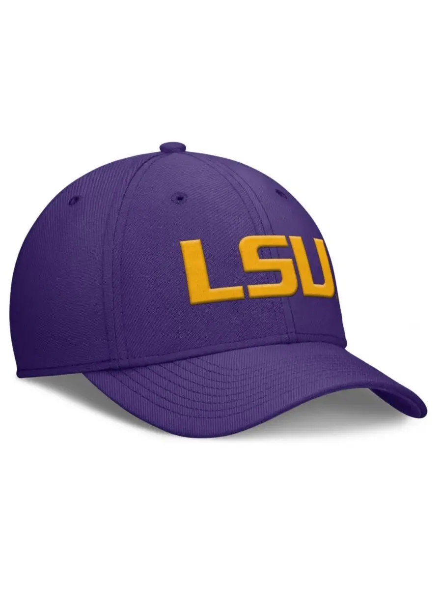 Кепка Nike с вышитым логотипом LSU Tigers — изображение 2 из 4, фиолетовый