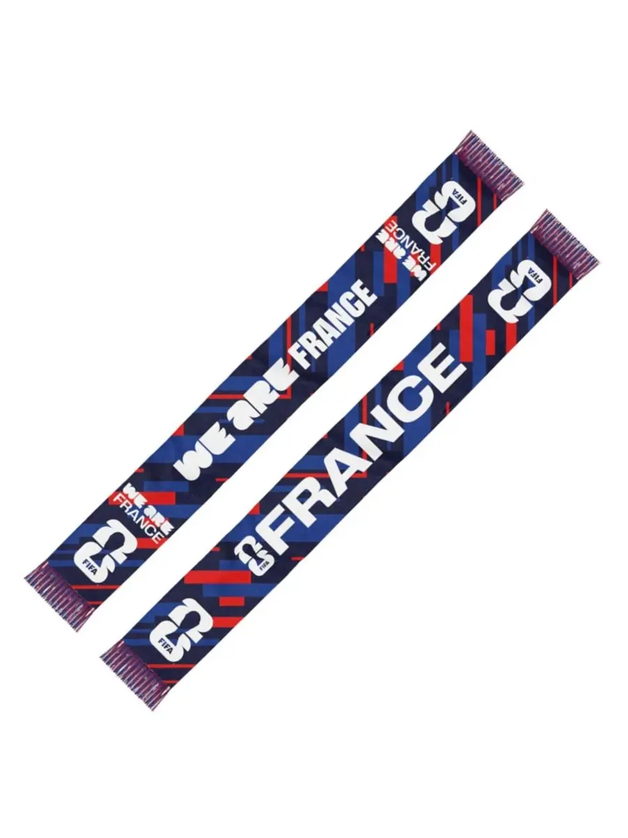 Шарф болельщика с двойным дизайном France FIFA World Cup 2026 Federation Global Scarves — изображение 2 из 2, синий красный