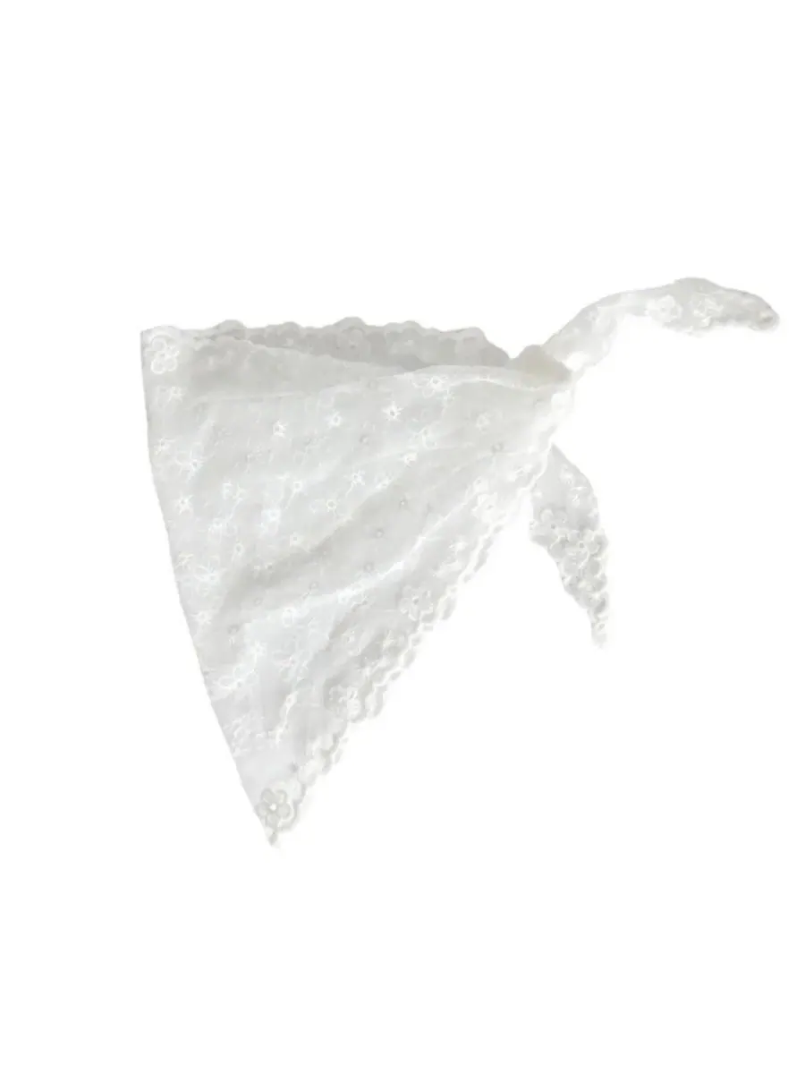 Женский платок из кружева с вышивкой, модель Delicate Lace Headbands of Hope