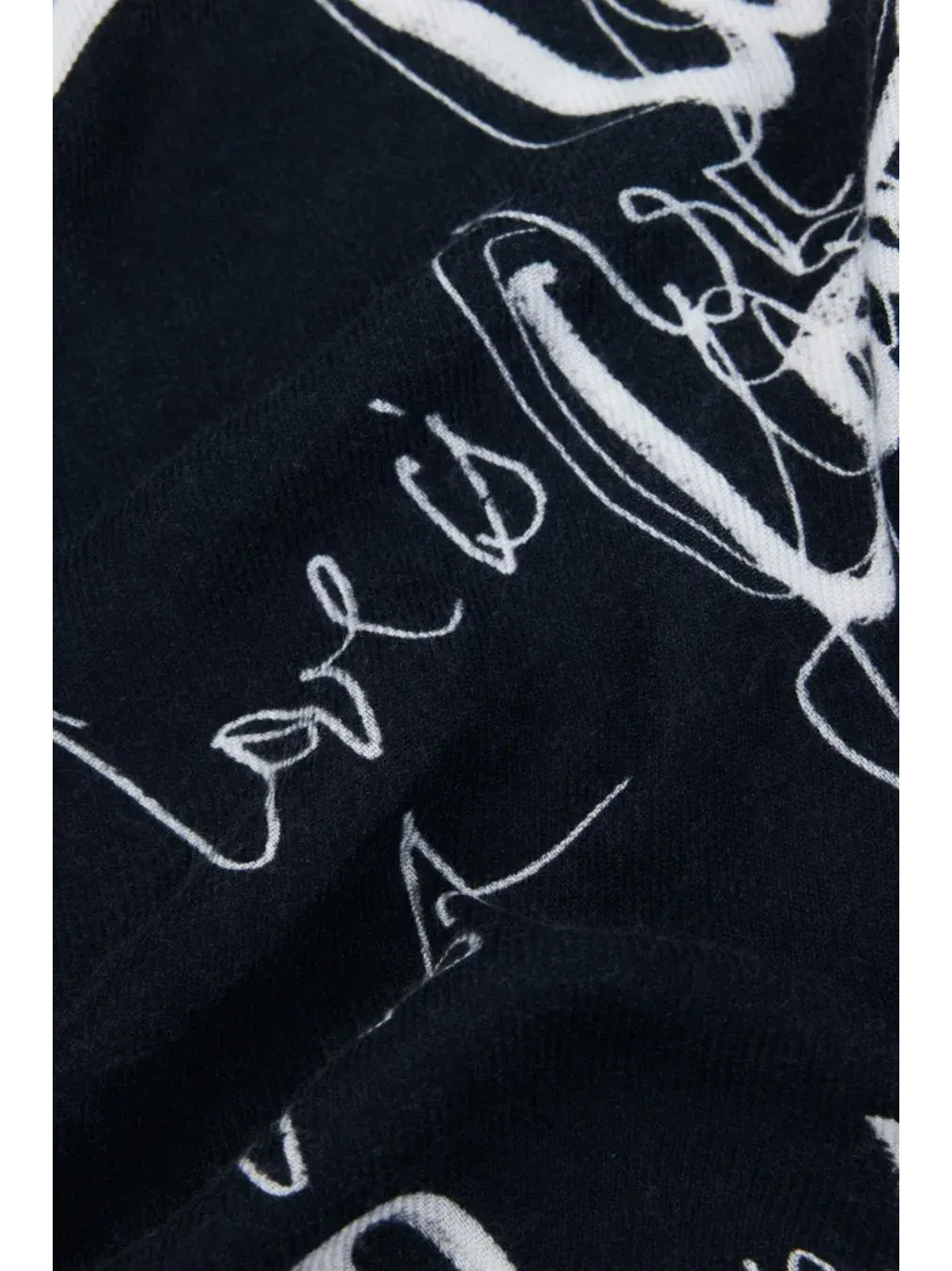 Платок с принтом Lettering Foulard Desigual — изображение 2 из 5, черный