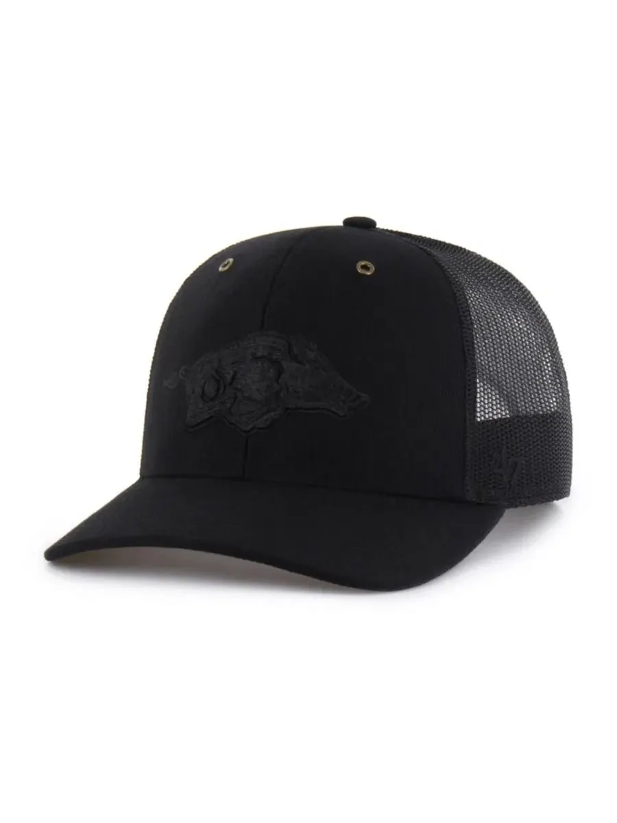 Кепка-тракер с вышивкой Arkansas Razorbacks Carhartt x '47 — черный