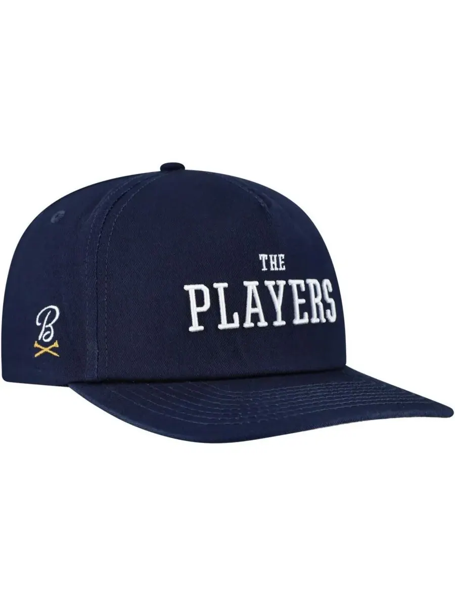 Barstool Golf Мужская темно-синяя бейсболка THE PLAYERS Heritage Retro Snapback 2025 THE PLAYERS — синий