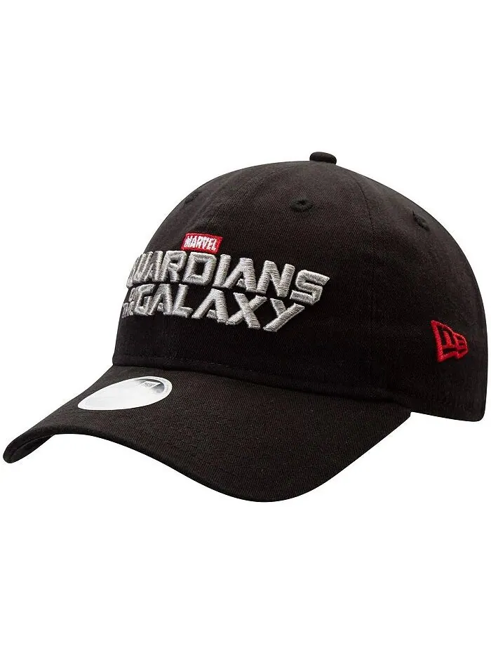 Женская черная регулируемая шляпа Guardians of the Galaxy Wordmark 9TWENTY New Era — изображение 1 из 4, черный