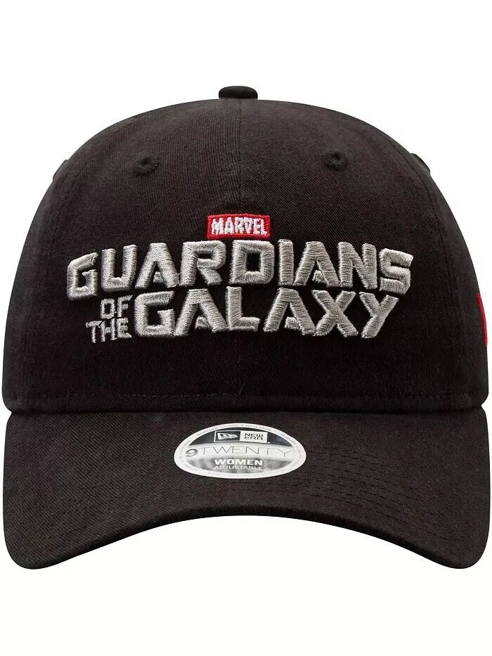 Женская черная регулируемая шляпа Guardians of the Galaxy Wordmark 9TWENTY New Era — изображение 2 из 4