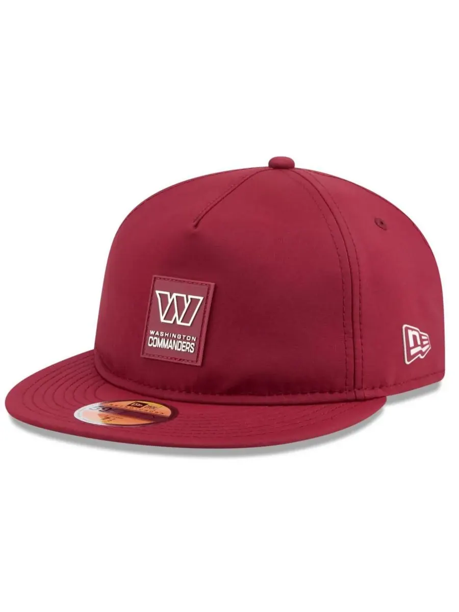 New Era Мужская бордовая кепка Washington Commanders 2025 Sideline Retro Crown 59FIFTY Fitted Hat