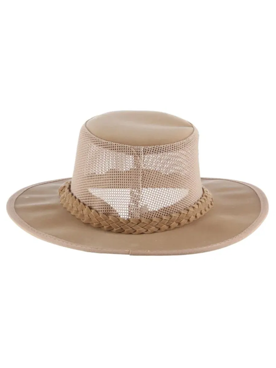 Шляпа с сетчатыми вставками Soaker Aussie Mesh Sides Hat Dorfman Pacific — изображение 3 из 5, прозрачный