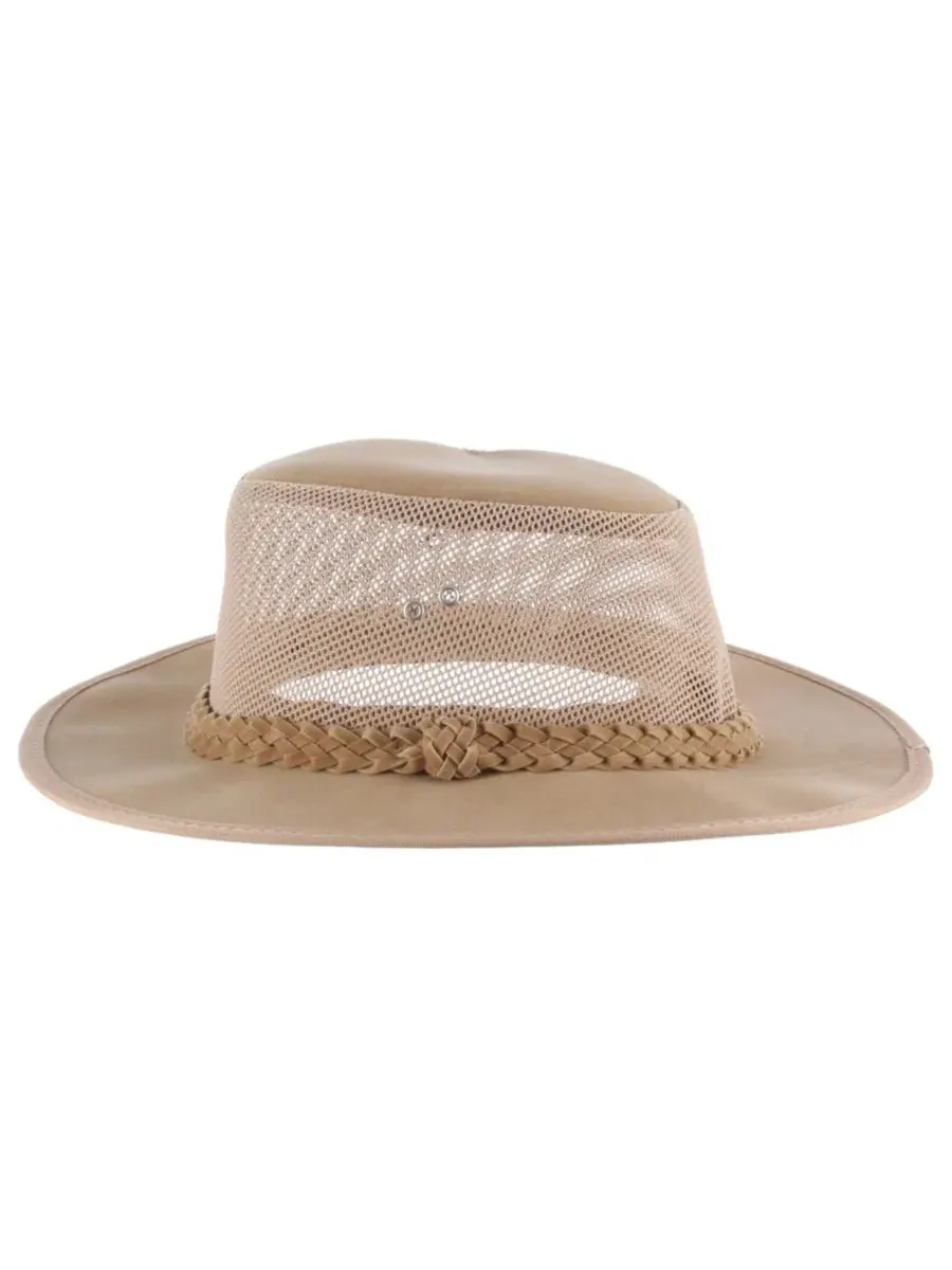 Шляпа с сетчатыми вставками Soaker Aussie Mesh Sides Hat Dorfman Pacific — изображение 5 из 5, прозрачный
