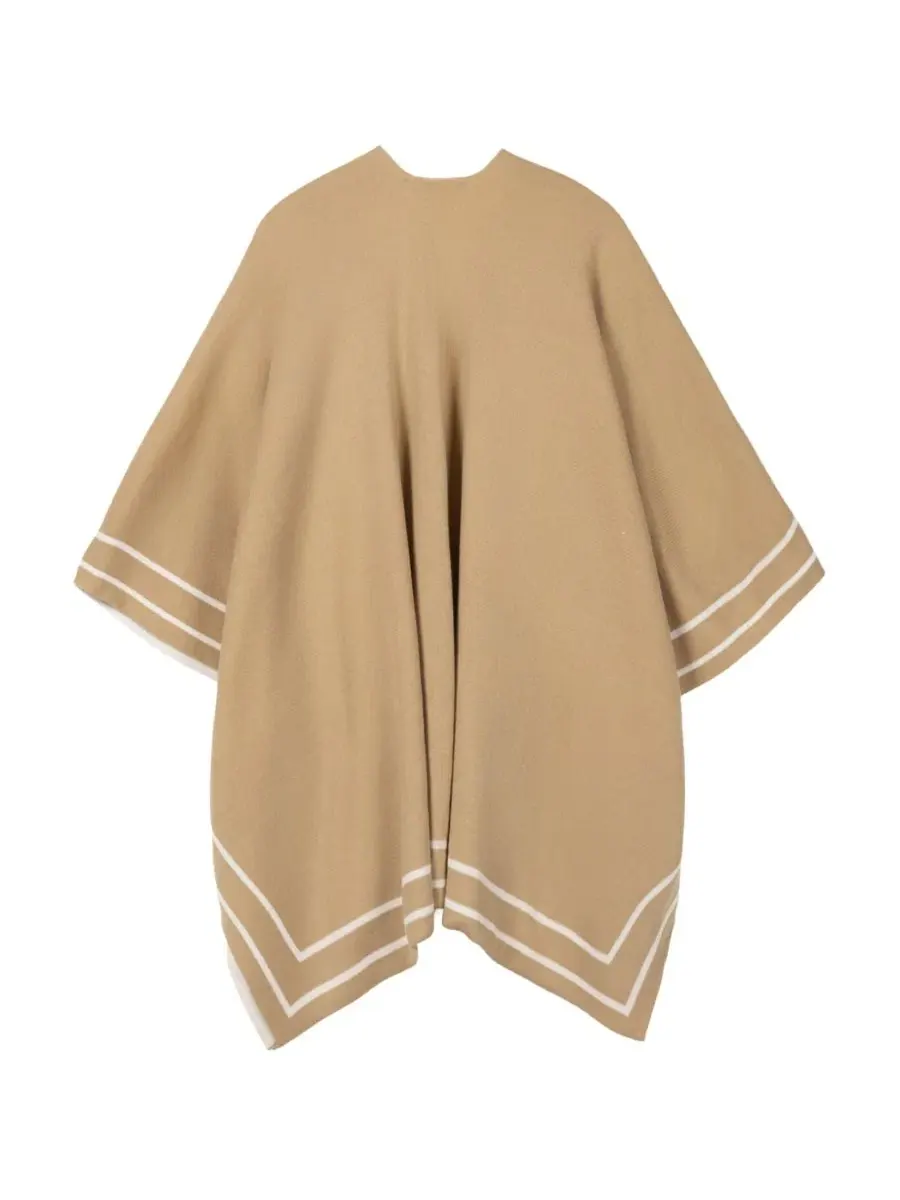 Шаль-плед с каймой, двусторонняя, 107x152 см, Reversible Border Stripe Lauren Ralph Lauren — изображение 2 из 4, кремовый