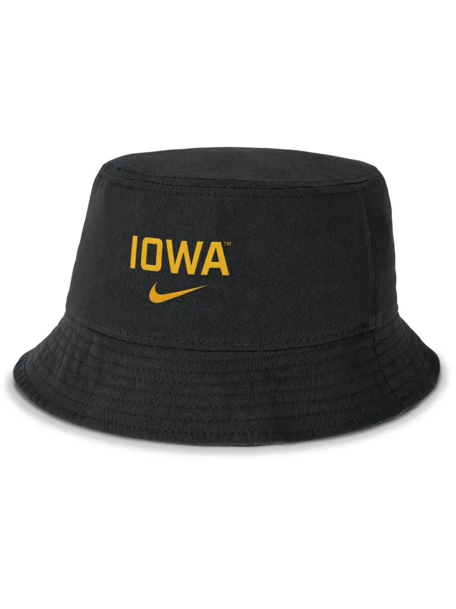 Nike Мужская черная панама Iowa Hawkeyes Apex Primetime