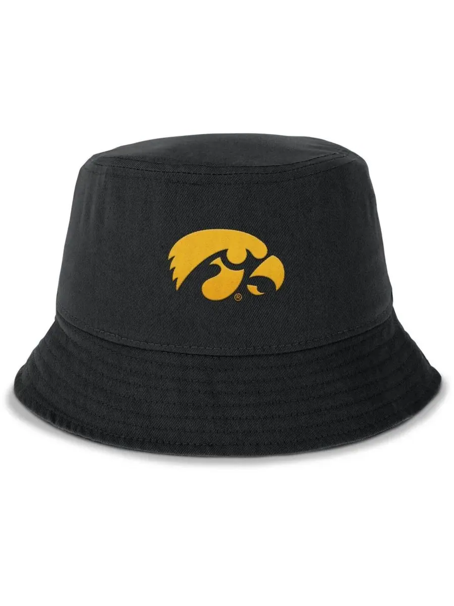Nike Мужская черная панама Iowa Hawkeyes Apex Primetime — изображение 2 из 2, черный