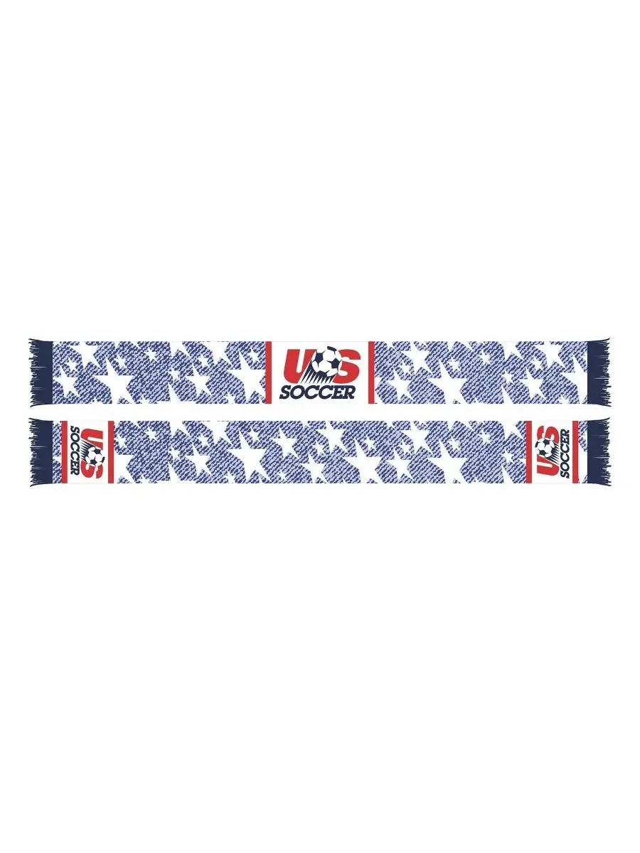 Шарф болельщика с бахромой USMNT Retro Denim Summer Series Ruffneck Scarves — белый