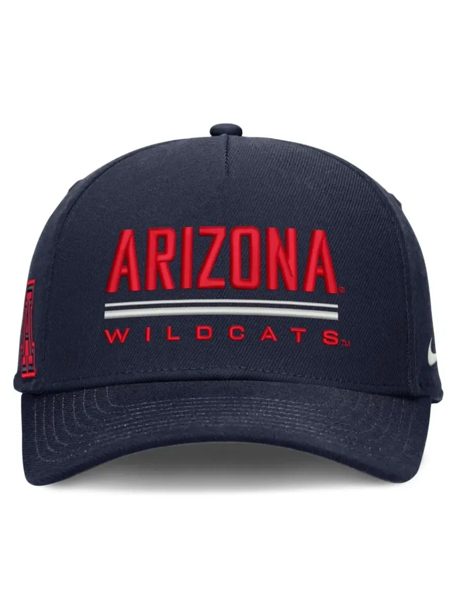 Кепка Nike Arizona Wildcats 2026 Sideline Dri-FIT Rise Adjustable Hat — изображение 2 из 5, темно-синий