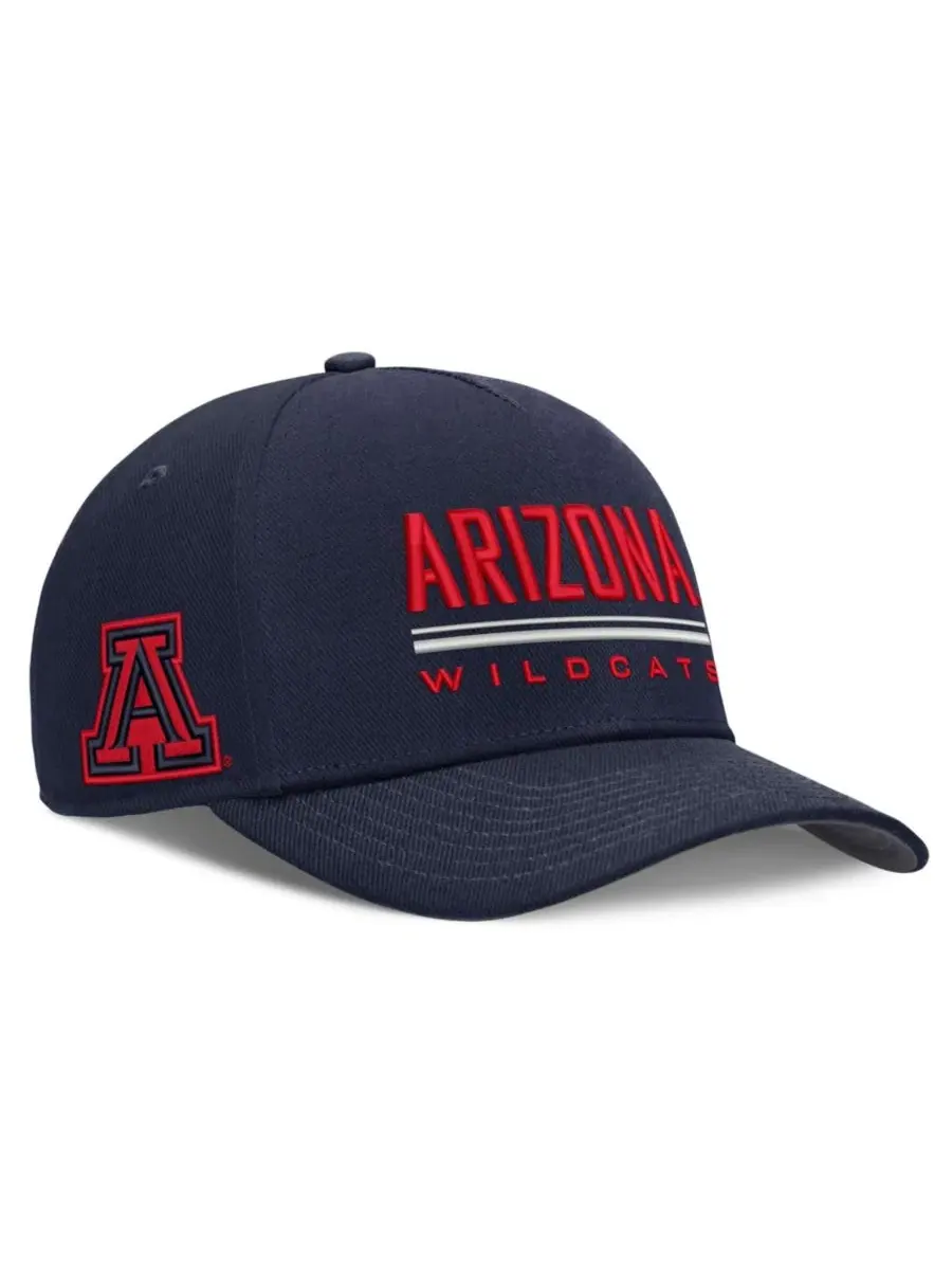 Кепка Nike Arizona Wildcats 2026 Sideline Dri-FIT Rise Adjustable Hat — изображение 3 из 5, темно-синий