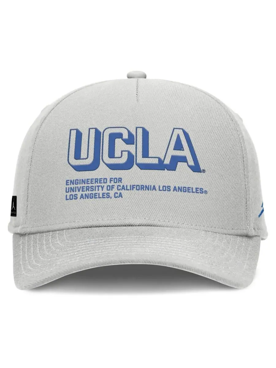 Jordan Мужская серая кепка UCLA Bruins 2025 Sideline Dust с регулируемой высотой и зауженным верхом — изображение 4 из 4