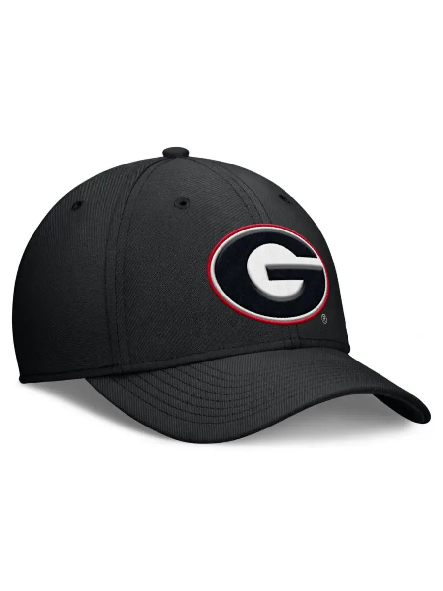 Бейсболка из шерстяного твила с вышивкой Georgia Bulldogs Nike — изображение 3 из 4, черный