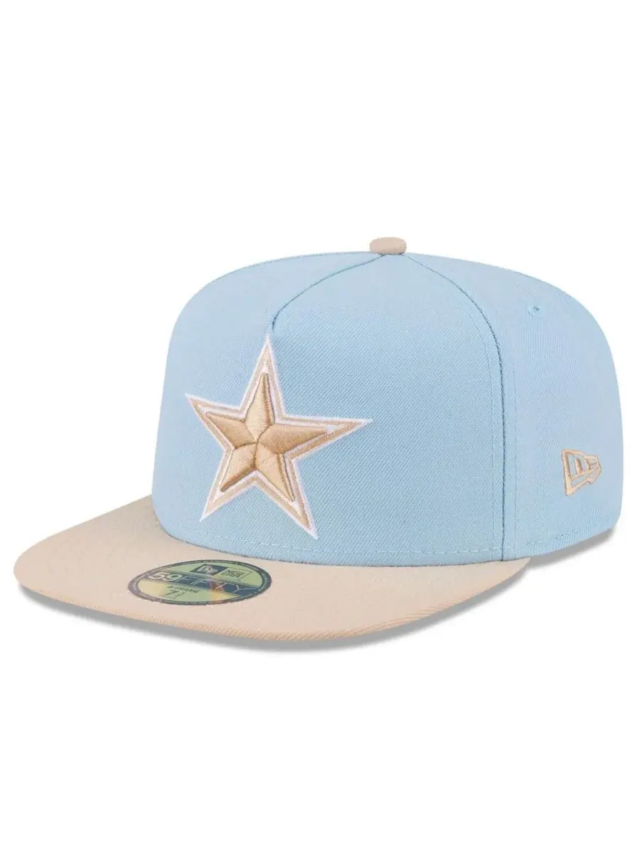 New Era Мужская бейсболка Dallas Cowboys A-Frame 59FIFTY в двухцветном исполнении