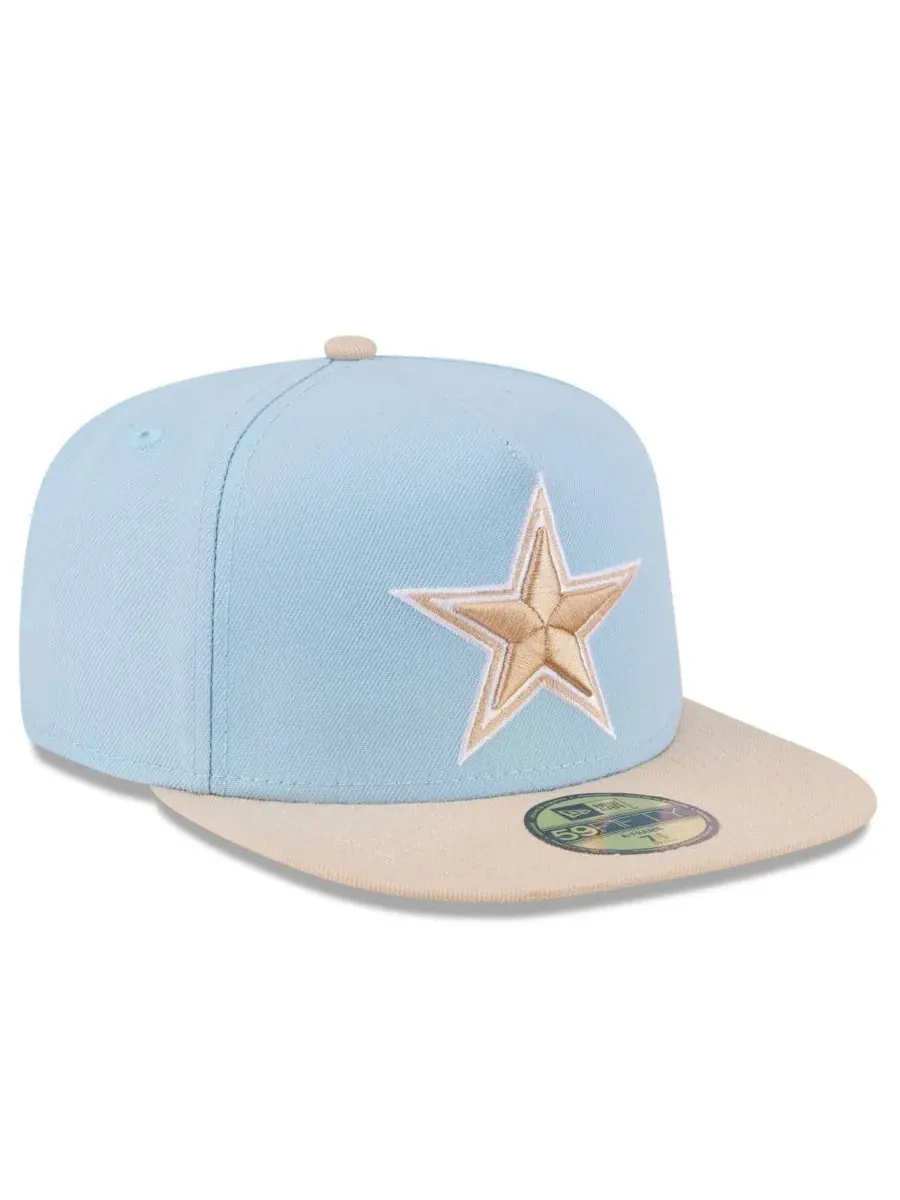 New Era Мужская бейсболка Dallas Cowboys A-Frame 59FIFTY в двухцветном исполнении — изображение 2 из 4