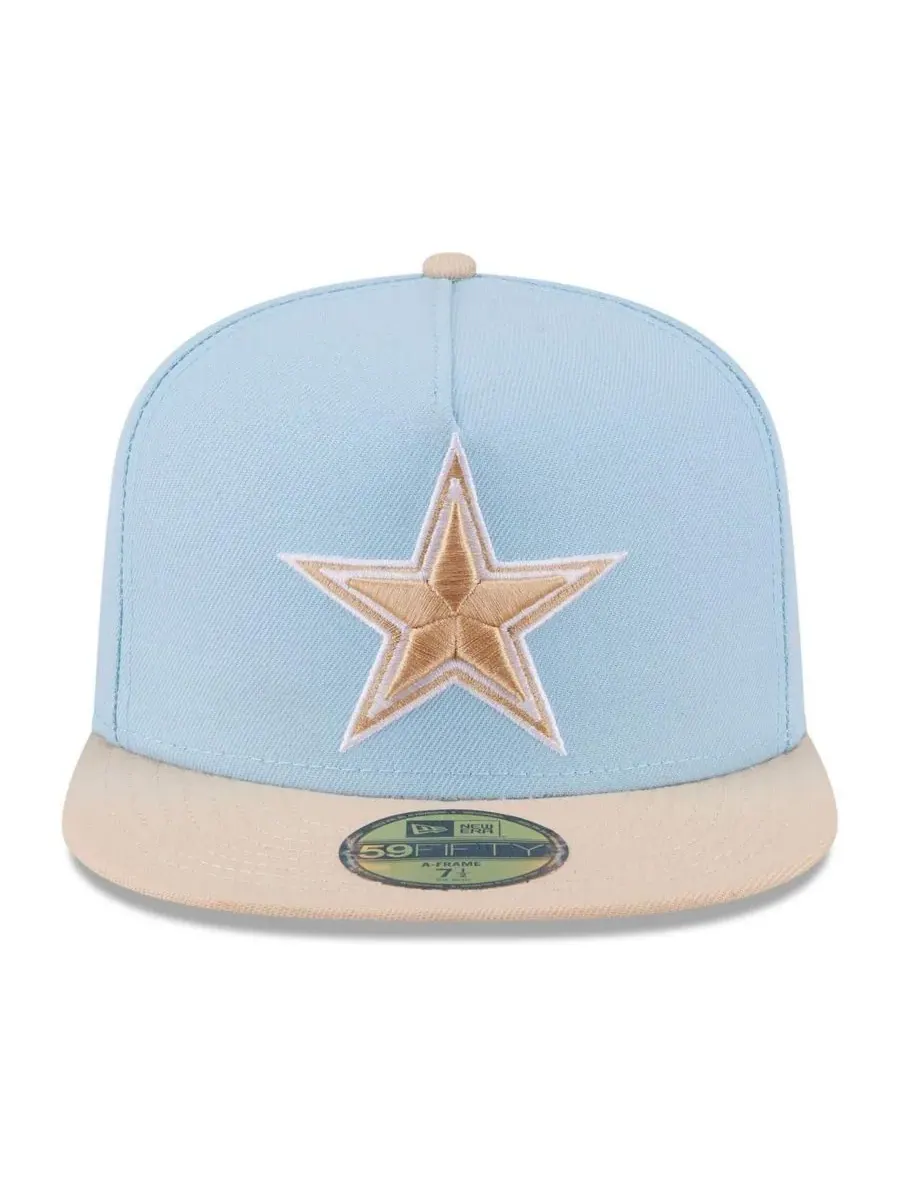New Era Мужская бейсболка Dallas Cowboys A-Frame 59FIFTY в двухцветном исполнении — изображение 4 из 4