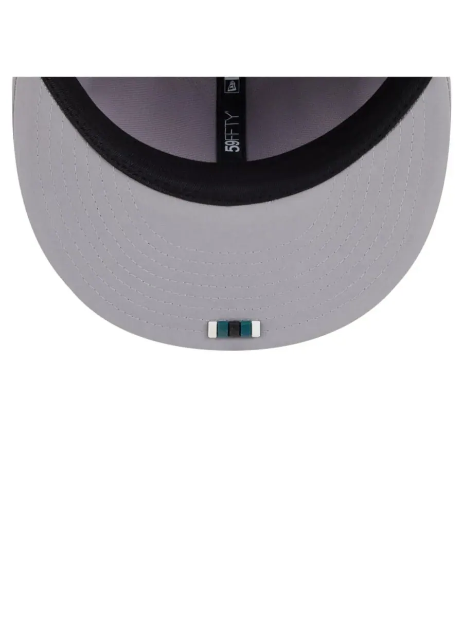 New Era Мужская серая бейсболка Philadelphia Eagles 2025 Sideline 59FIFTY — изображение 2 из 5, серый