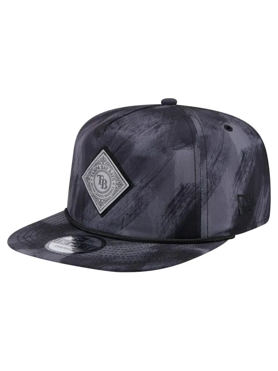New Era Мужская темно-синяя бейсболка-снепбек с принтом команды Tampa Bay Rays