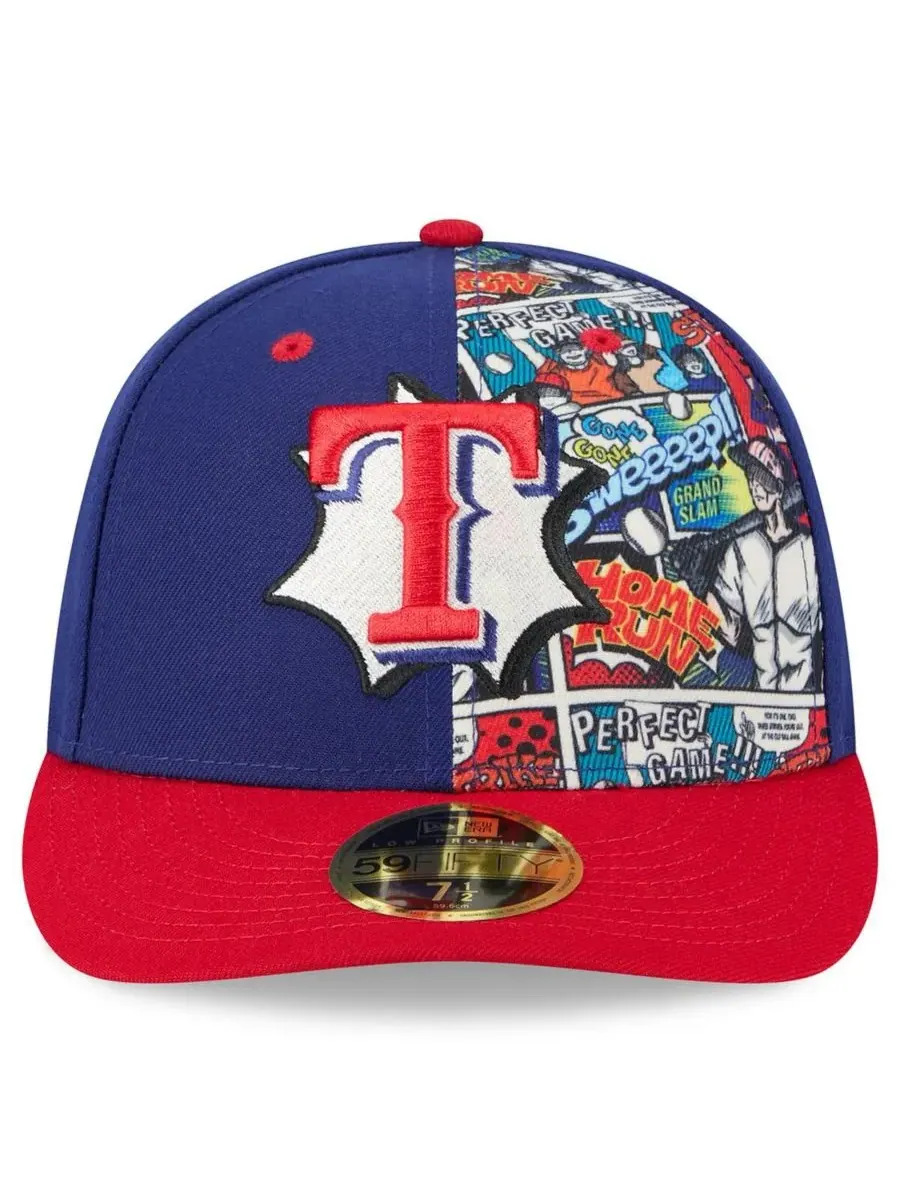 New Era Мужская бейсболка Texas Rangers 2025 MLB Diamond Hero Edition Low Profile 59FIFTY с — изображение 2 из 4, красный