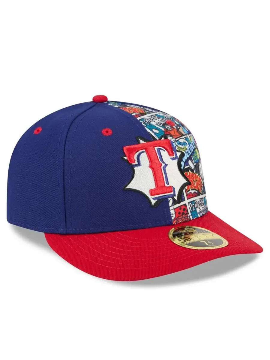 New Era Мужская бейсболка Texas Rangers 2025 MLB Diamond Hero Edition Low Profile 59FIFTY с — изображение 3 из 4, красный