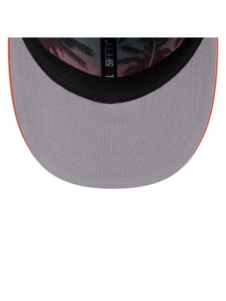 Кепка New Era 2026 NFL Draft Pre-Curved 59FIFTY — изображение 5 из 5, голубой оранжевый
