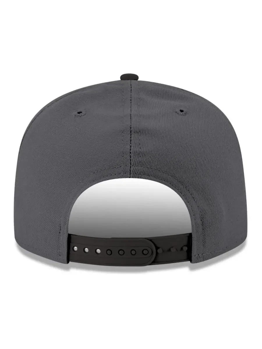 Кепка-снэпбек с вышивкой Utah Jazz, модель Logo 2-Tone 9FIFTY New Era — изображение 2 из 4, серый черный