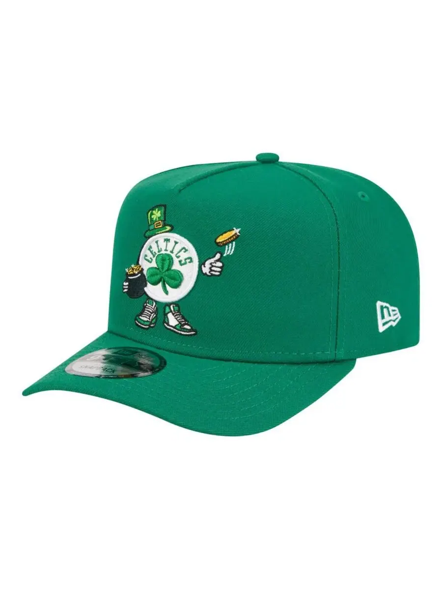 Бейсболка New Era с вышитым мультяшным логотипом Boston Celtics