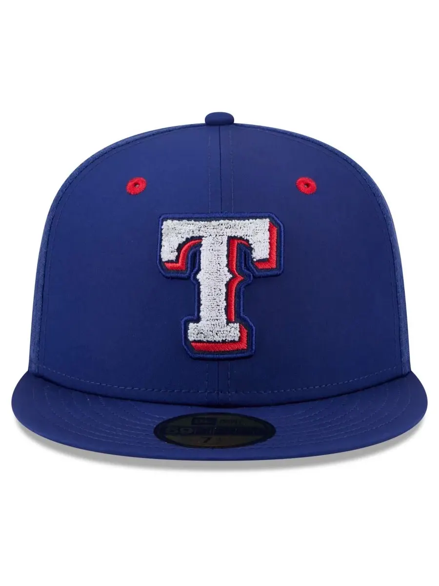 Кепка New Era, 59FIFTY, с вышивкой Texas Rangers — изображение 2 из 5, синий