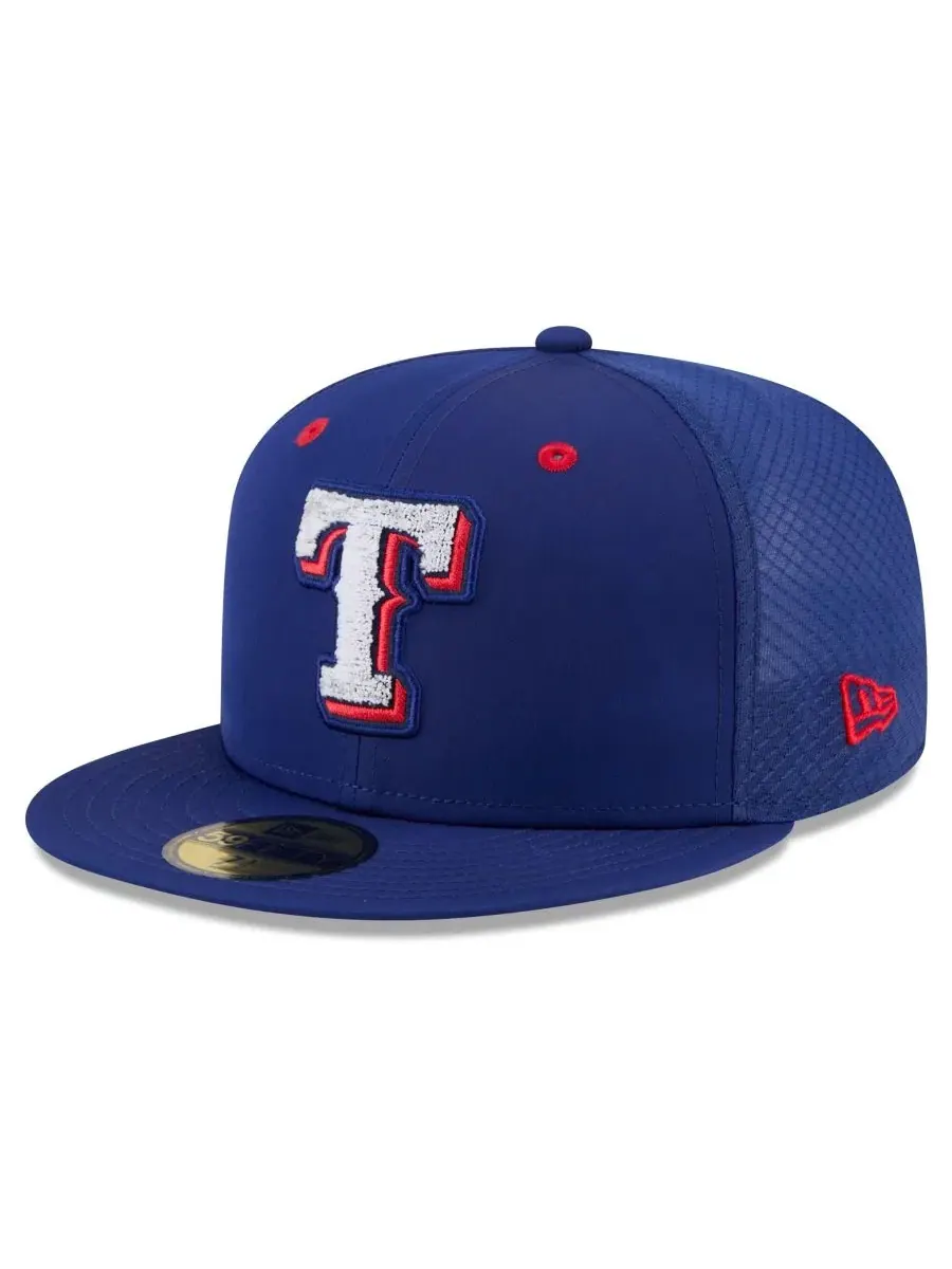 Кепка New Era, 59FIFTY, с вышивкой Texas Rangers — изображение 3 из 5, синий