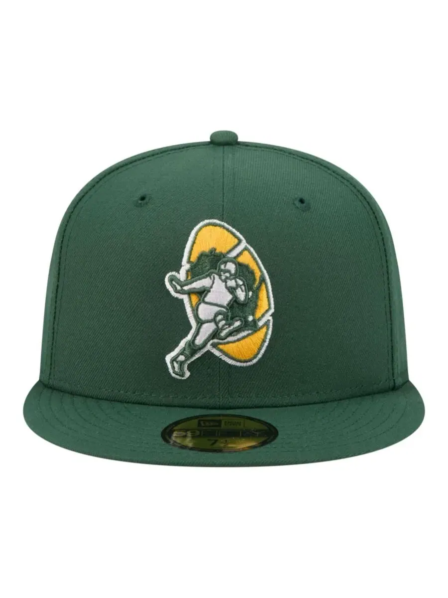 Кепка с высокой тульей и плоским козырьком Green Bay Packers New Era — изображение 5 из 5, зеленый