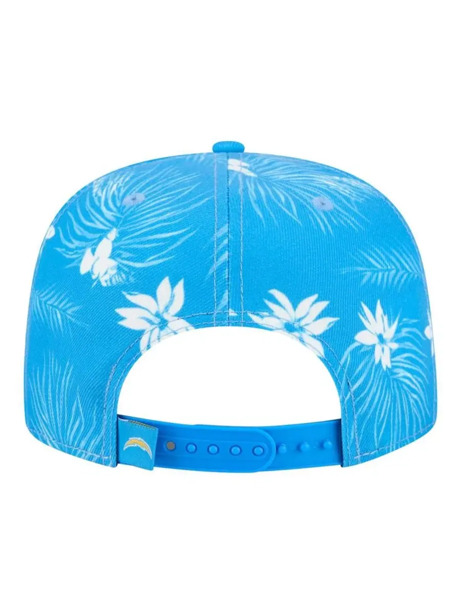 Кепка-снэпбек с принтом Palm Print A-Frame 9FIFTY New Era — изображение 2 из 4, синий