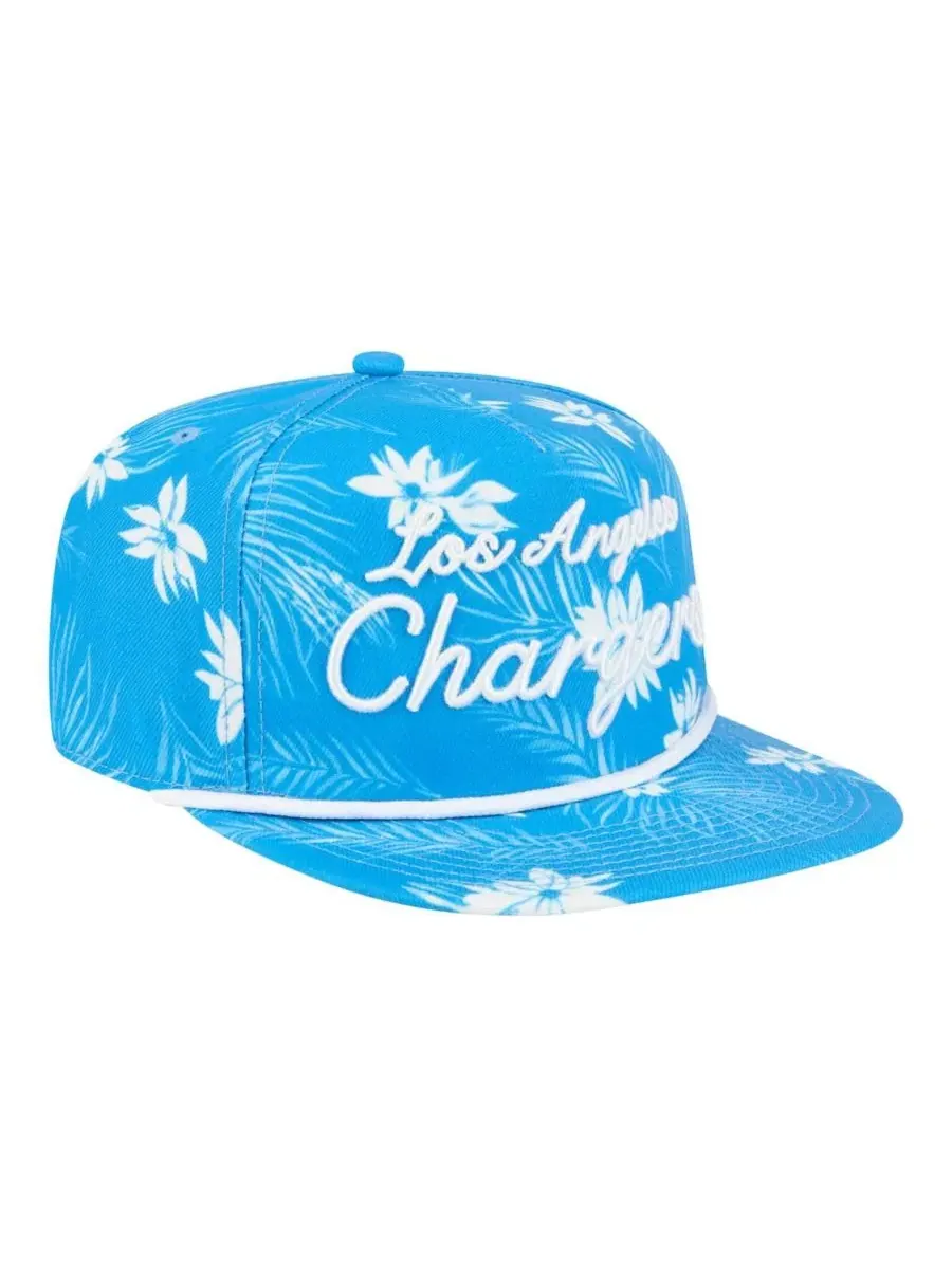 Кепка-снэпбек с принтом Palm Print A-Frame 9FIFTY New Era — изображение 3 из 4, синий