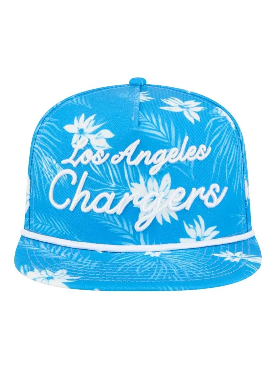 Кепка-снэпбек с принтом Palm Print A-Frame 9FIFTY New Era — изображение 4 из 4, синий