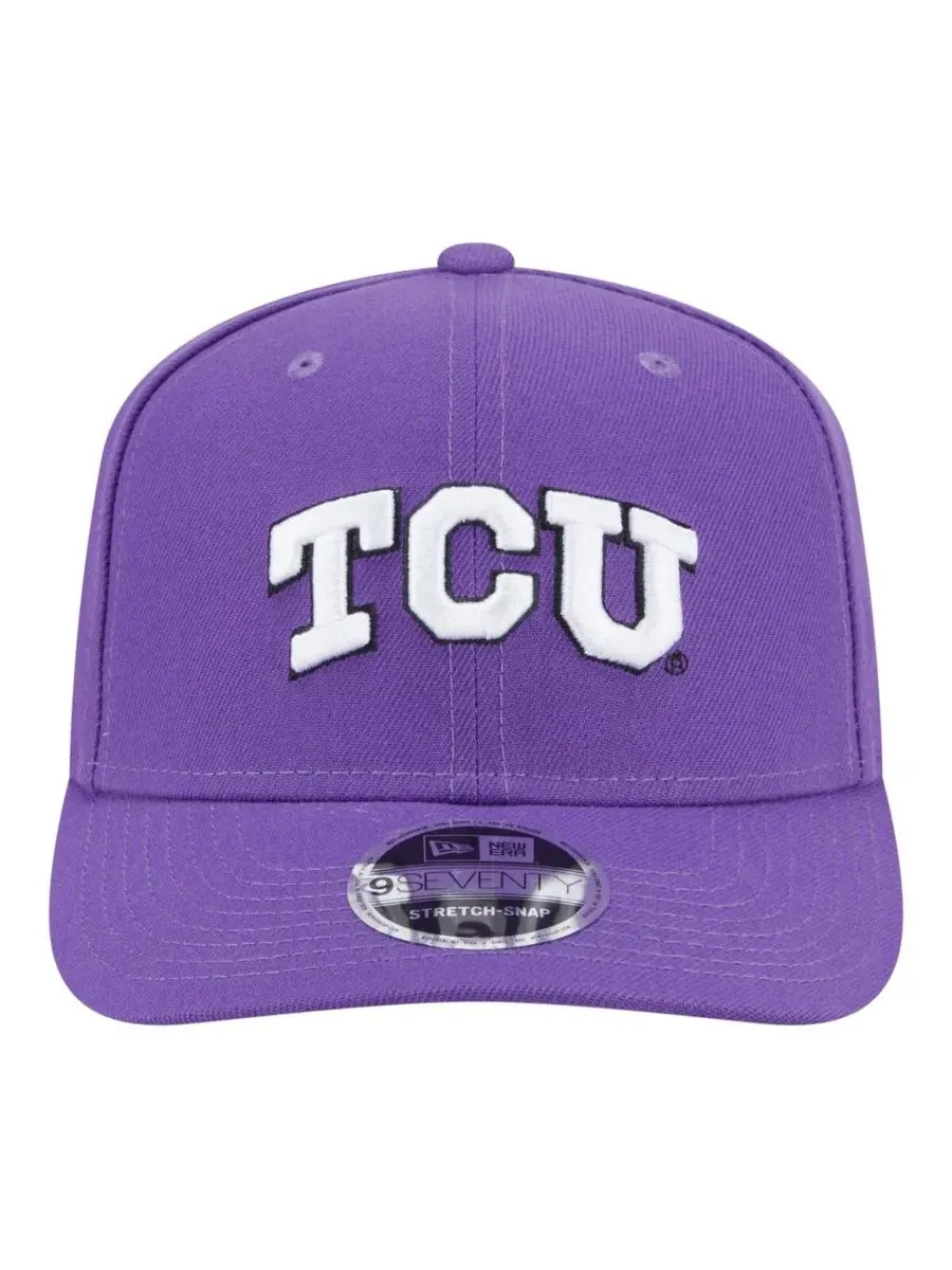 New Era Мужская фиолетовая кепка TCU Horned Frogs Team Collective 9SEVENTY с регулируемой — изображение 2 из 4, фиолетовый