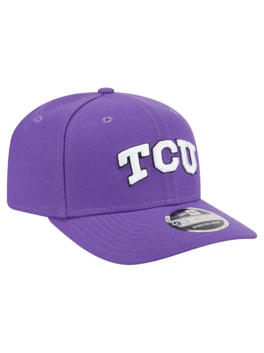 New Era Мужская фиолетовая кепка TCU Horned Frogs Team Collective 9SEVENTY с регулируемой — изображение 3 из 4, фиолетовый